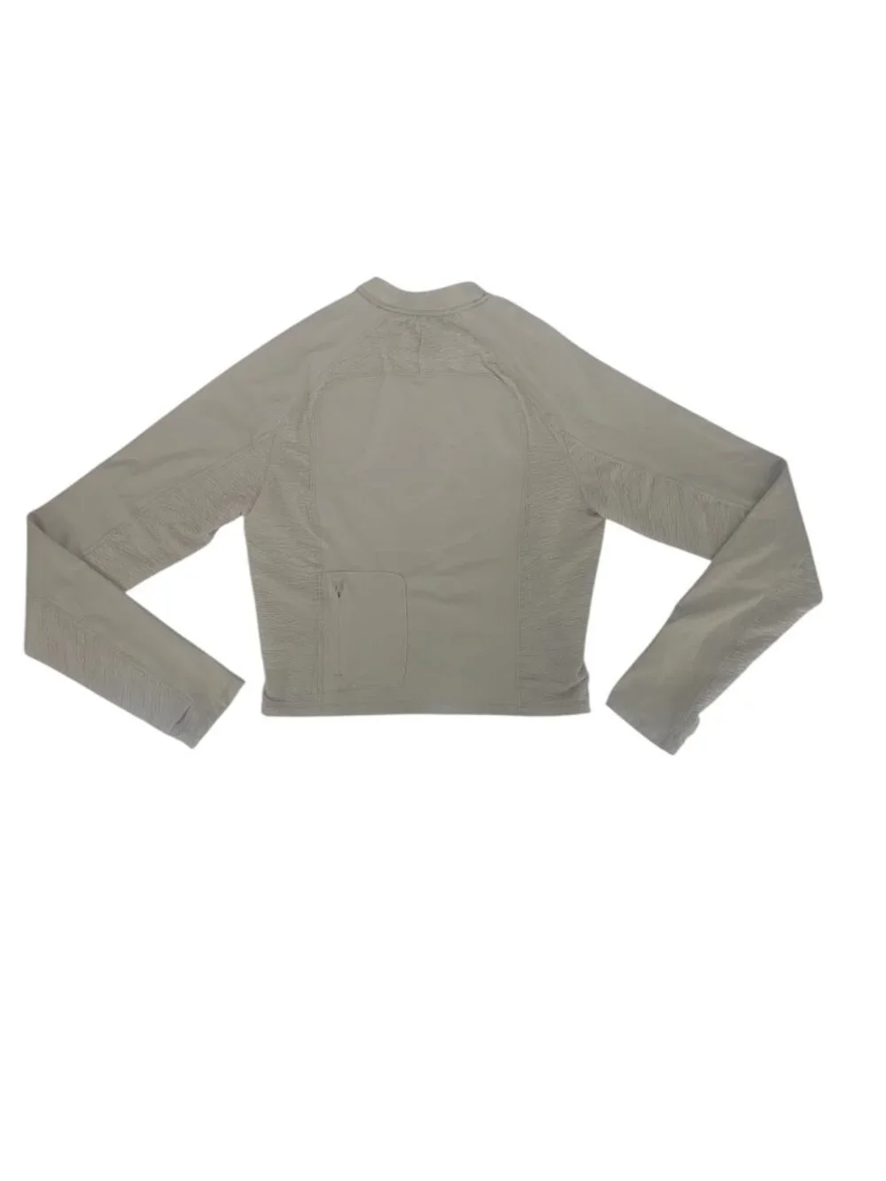 Nike Shirt Medium Beige Trail Dri-Fit Cropped Long Sleeve Running Gorpcore Top